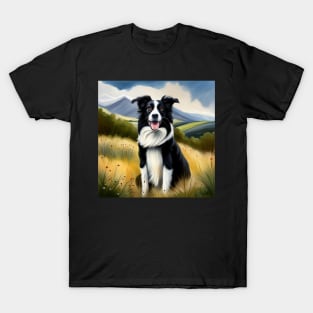Border Collie in the Countryside T-Shirt